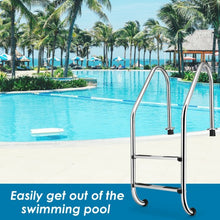 Load image into Gallery viewer, 2-Step Stainless Steel Non-Slip Swimming Pool Ladder