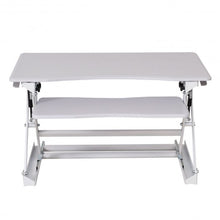 Load image into Gallery viewer, Height Adjustable Computer Desk Sit/Stand Desktop-White