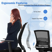 Load image into Gallery viewer, Adjustable Mid Back Mesh Office Chair with Lumbar Support