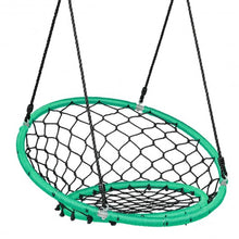 Load image into Gallery viewer, Net Hanging Swing Chair with Adjustable Hanging Ropes-Green