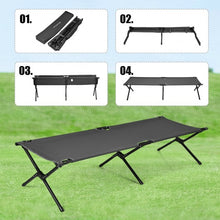 Load image into Gallery viewer, Adults Kids Folding Camping Cot-Gray