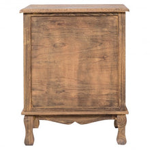 Load image into Gallery viewer, Storage Solid Wood End Nightstand w/ 3 Drawers -Coffee