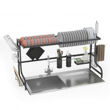 Load image into Gallery viewer, Adjustable Dish Drainer Kitchen Organizer