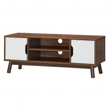 Load image into Gallery viewer, 50" Wood Media TV Stand with Storage Shelf-White