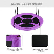 Load image into Gallery viewer, 40" Flying Saucer Tree Swing Indoor Outdoor Play Set-Purple
