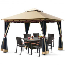 Load image into Gallery viewer, 2-Tier 10' x 10' Patio Shelter Awning Steel Gazebo Canopy