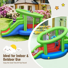 Load image into Gallery viewer, Inflatable Dual Slide Basketball Game Bounce House Without Blower