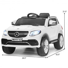 Load image into Gallery viewer, 12V Mercedes Benz GLE Licensed Kids Ride On Car -White