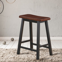 Load image into Gallery viewer, 24" Height Set of 2 Home Kitchen Dining Room Bar Stools-Coffee