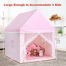 Load image into Gallery viewer, Kids Play Tent Large Playhouse Children Play Castle Fairy Tent Gift w/ Mat-Pink