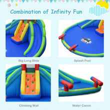 Load image into Gallery viewer, Inflatable Water Slide Bounce House with Mighty Splash Pool