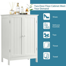 Load image into Gallery viewer, Bathroom Floor Storage Double Door Cupboard Cabinet