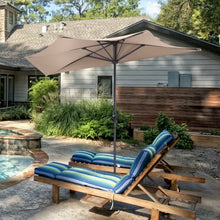 Load image into Gallery viewer, 9Ft Patio Bistro Half Round Umbrella -Beige