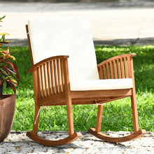 Load image into Gallery viewer, Outdoor Acacia Garden Wood Rocking Chair