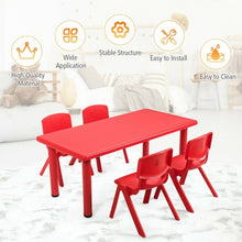 Load image into Gallery viewer, 4-pack Kids Plastic Stackable Classroom Chairs-Red