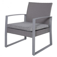 Load image into Gallery viewer, 4 pcs Patio Wicker Rattan Outdoor Cushioned Seat