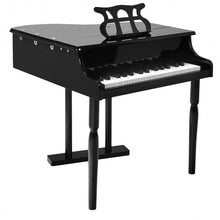 Load image into Gallery viewer, 30-key Children Grand Piano with Bench -Black