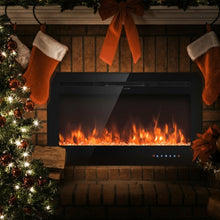 Load image into Gallery viewer, 36 " Electric Wall Mounted Fireplace with Multicolor Flame
