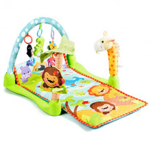 Load image into Gallery viewer, 4-in-1 Baby Play Gym Mat with 3 Hanging Educational Toys