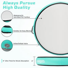 Load image into Gallery viewer, 40" Inflatable Round Gymnastic Mat Tumbling Floor Mat with Electric Pump-Green
