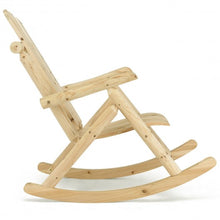 Load image into Gallery viewer, Wood Single Porch Rocker Lounge Patio Rocking Chair