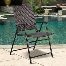 Load image into Gallery viewer, Set of 4 Rattan Folding Chair
