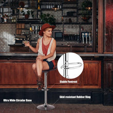 Load image into Gallery viewer, Set of 2 Adjustable PU Leather Backless Bar Stools-Coffee