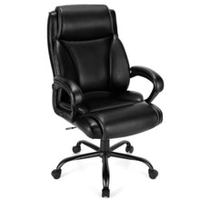 Load image into Gallery viewer, 400 Pounds Big and Tall Adjustable High Back Leather Office Chair Task Chair