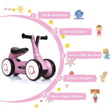 Load image into Gallery viewer, Baby Balance Bike Bicycle Toddler Toys Rides No-Pedal-Pink