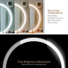 Load image into Gallery viewer, Vanity Table Touch Screen Dimming Mirror W/Bluetooth Speakers