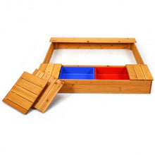 Load image into Gallery viewer, Kids Outdoor Playset Backyard Cedar Sandbox