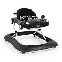 Load image into Gallery viewer, 2-in-1 Foldable Baby Walker with Music Player & Lights-Black