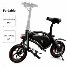 Load image into Gallery viewer, 12" 350 W Portable Folding Electric Bike with Headlight APP