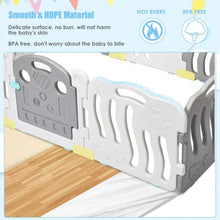 Load image into Gallery viewer, 10-Panel Kids Safety Activity Center -Gray