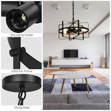 Load image into Gallery viewer, 5-Light Metal Drum Shape Industrial Pendant Light