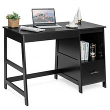 Load image into Gallery viewer, 47.5" Modern Home Computer Desk with 2 Storage Drawers-Black