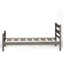 Load image into Gallery viewer, Twin Size Platform Bed Frame Foundation Slat Support -Espresso