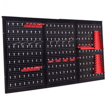 Load image into Gallery viewer, 24" x 48" Metal Pegboard Garage Tool Board Holder