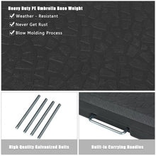 Load image into Gallery viewer, 4 Pcs 238lb Patio Cantilever Offset Umbrella Base Weight Stand