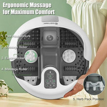 Load image into Gallery viewer, Steam Foot Spa Bath Massager Foot Sauna Care with Heating Timer Electric Rollers