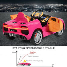 Load image into Gallery viewer, 12V Licensed Bugatti Chiron Kids Ride on Car with Storage Box and MP3-Pink