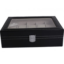Load image into Gallery viewer, 10 Slots PU Leather Watch Box Display Jewelry Case Organizer