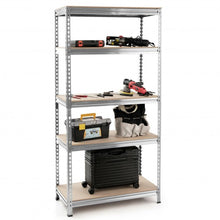 Load image into Gallery viewer, 5-Tier Steel Shelving Unit Storage Shelves Heavy Duty Storage Rack-Silver