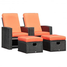 Load image into Gallery viewer, 3 pcs Patio Furniture Reclining Recliner Set
