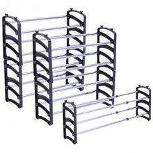 Load image into Gallery viewer, Set of 5 Stackable Extendable Shoe Rack
