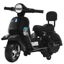 Load image into Gallery viewer, 6V Kids Ride On Vespa Scooter Motorcycle for Toddler-Black