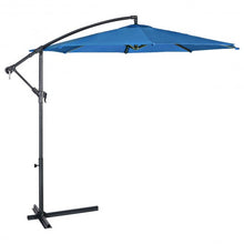 Load image into Gallery viewer, 10' Patio Outdoor Sunshade Hanging Umbrella-Blue