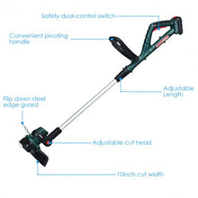 Load image into Gallery viewer, 20V Cordless String Trimmer 10" Grass String 2.0 Ah