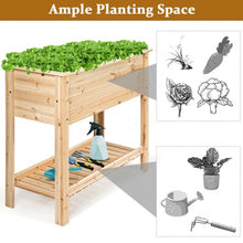 Load image into Gallery viewer, Raised Garden Bed with Storage Shelf