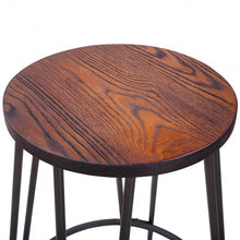 Load image into Gallery viewer, 3 pcs Wood Round Bar Table Bistro Stool Set